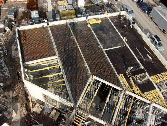 Chantier de la médiathèque  - Lundi 24 Mars 2014