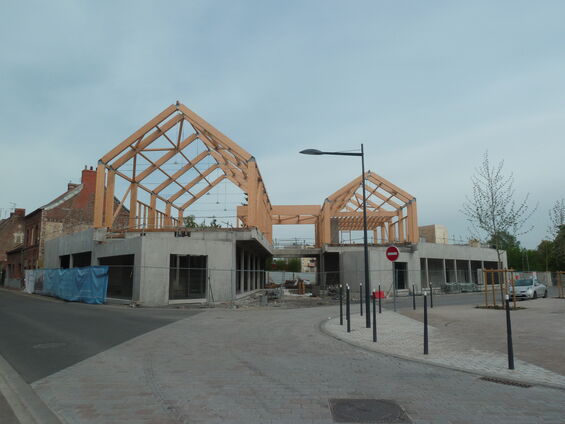 Chantier de la médiathèque  - Lundi 24 Mars 2014