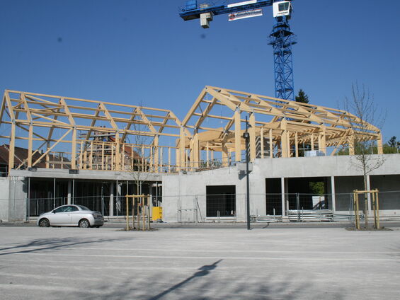 Chantier de la médiathèque  - Lundi 24 Mars 2014