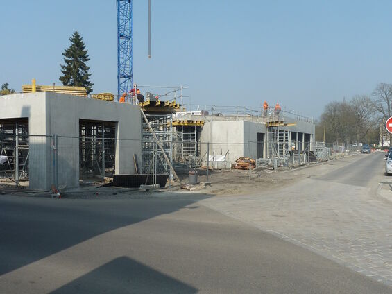 Chantier de la médiathèque  - Lundi 24 Mars 2014