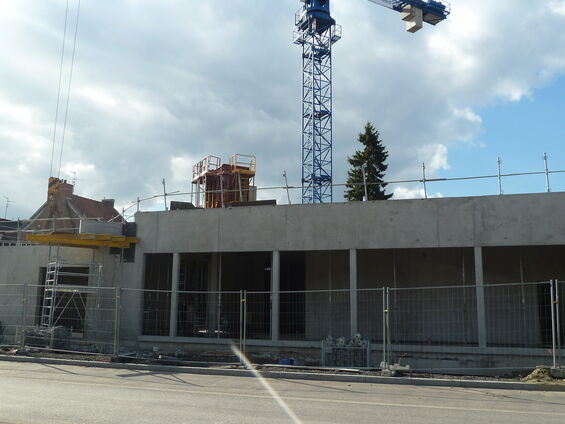 Chantier de la médiathèque  - Lundi 24 Mars 2014