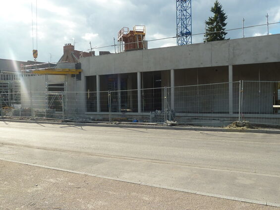 Chantier de la médiathèque  - Lundi 24 Mars 2014