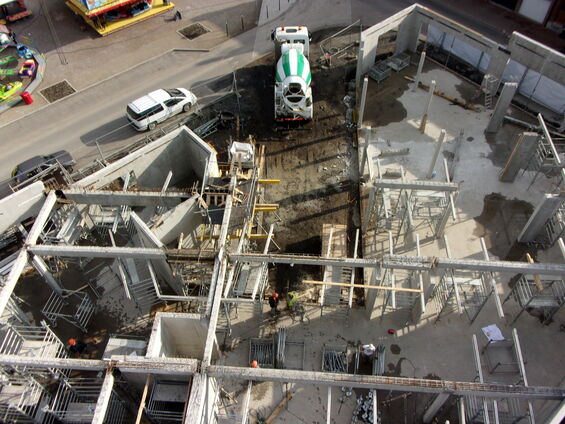 Chantier de la médiathèque  - Lundi 24 Mars 2014