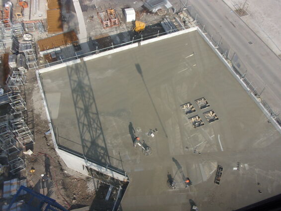 Chantier de la médiathèque  - Lundi 24 Mars 2014