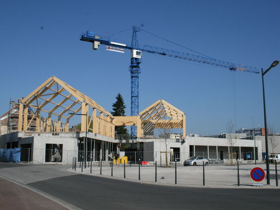 Chantier de la médiathèque  - Lundi 24 Mars 2014