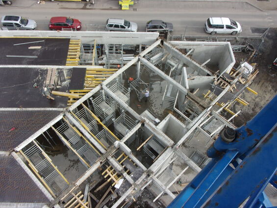 Chantier de la médiathèque  - Lundi 24 Mars 2014