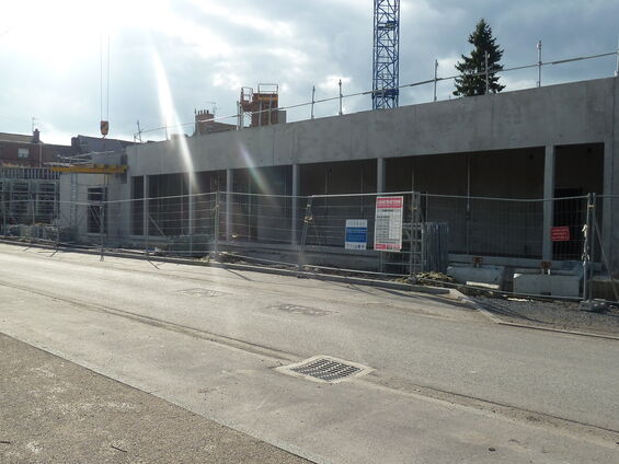 Chantier de la médiathèque  - Lundi 24 Mars 2014