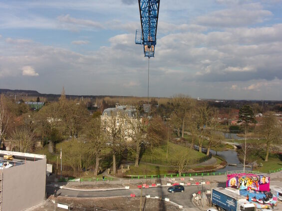 Chantier de la médiathèque  - Lundi 24 Mars 2014