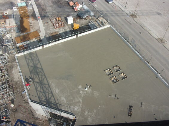 Chantier de la médiathèque  - Lundi 24 Mars 2014