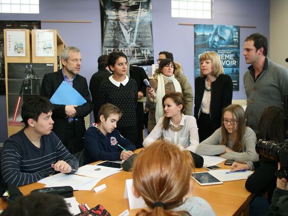 Visite de la Ministre de l'Education Nationale au collège de Beuvrages - Lundi 18 janvier 2016