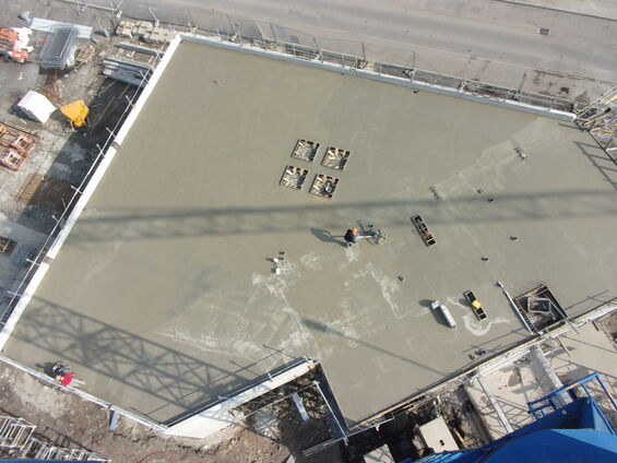 Chantier de la médiathèque  - Lundi 24 Mars 2014