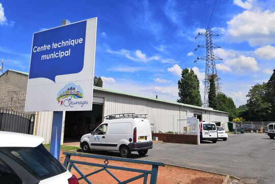 Entrée du centre technique municipal